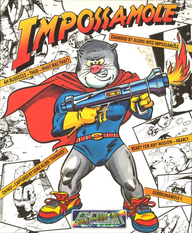 Impossamole box art for Amiga